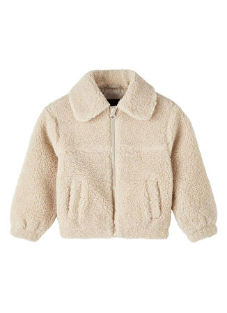 Name İt Krem Kız Çocuk Mont NMFMAKOA TEDDY JACKET PB