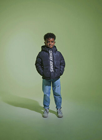 Name İt Siyah Erkek Çocuk  Mont NKMMANDER PUFFER JACKET