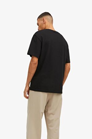 Jack & Jones Jordimensional Tee Ss Crew Neck Tg Siyah Erkek T-shirt 12238166-Black