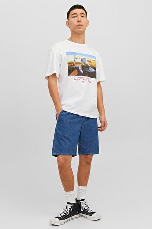 JORPRIZE TEE SS CREW NECK BEYAZ MULTI Erkek Kısa Kol T-Shirt