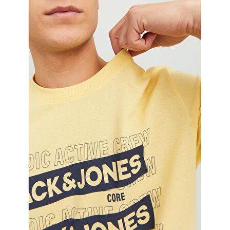 Jack Jones Sıfır Yaka Tişört Spirit Logo