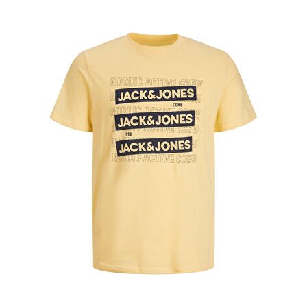 Jack Jones Sıfır Yaka Tişört Spirit Logo