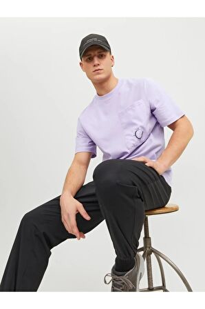 JACK&JONES JCOWATER OVERLAY TEE SS CREW NECK MOR