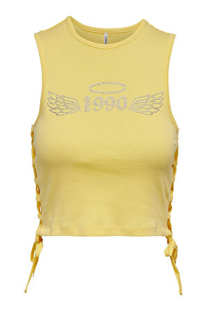 Only Açık Sarı Kadın T-Shirt 15289612