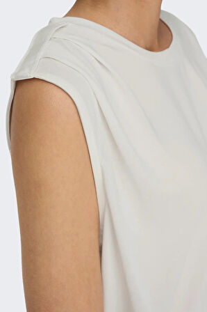 Only Kadın Onlfree Regular Fit Kolsuz Bluz 15290313 Beyaz