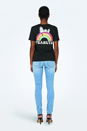 Only O Yaka Antrasit Kadın T-Shirt 15291491