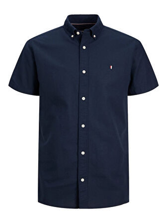 Erkek JPRBLUSUMMER SHIELD SHIRT S/S LN Gömlek-Lacivert | S