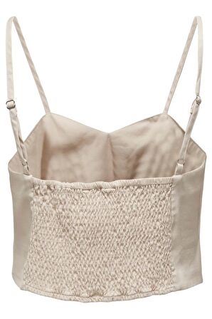 ONLY ONLMAGO LIFE STRAP CROP TOP PNT bej