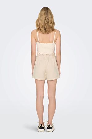 ONLY ONLMAGO LIFE STRAP CROP TOP PNT bej