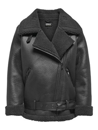 Only Onlnewlis Faux Leather Aviator Cc Otw Kadın Mont