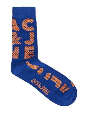 JACK&JONES JACILLUSION COLOR SOCK  MAVİ