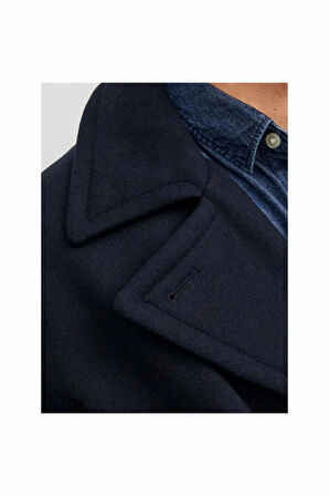 Jack Jones Blucaptaın Wool Pea Coat Erkek Kaşe Kaban 12239479