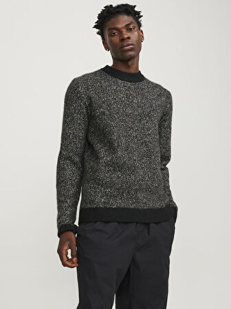 JCOSPACE KNIT MOCK NECK SN Black