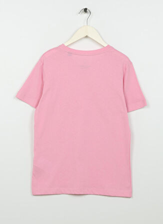 Jack & Jones Pembe Erkek Çocuk Bisiklet Yaka Yarım Kollu Desenli T-Shirt 12235543