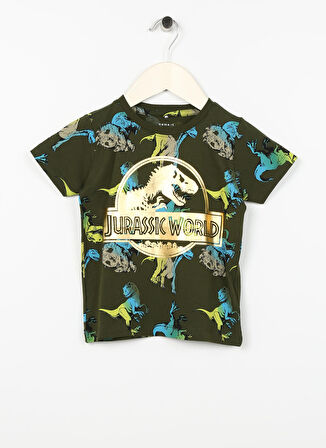 Name İt Haki Erkek Çocuk T-Shirt NMMJULLE JURASSIC SS TOP VDE