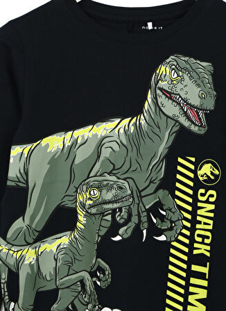 Name İt Lacivert Erkek Çocuk T-Shirt NMMJOSKO JURASSIC LS TOP VDE