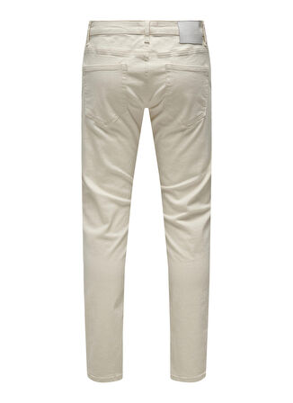 Only & Sons Normal Bel Dar Ekru Erkek Denim Pantolon ONSLOOM SLIM ECRU 6530 DNM JEANS