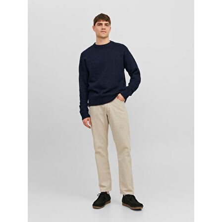 Jack&Jones Bisiklet Yaka Lacivert Erkek Kazak 12215468