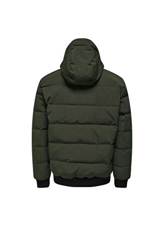 Only & Sons Haki Erkek Mont ONSCAIN QUILTED JACKET OTW