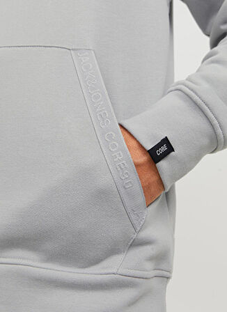 Jack & Jones Kapüşon Yaka Beyaz Erkek Sweatshırt 12242176_JCOREACT SWEAT HOOD