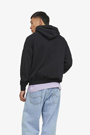 Jack & Jones Jorsılverlake Erkek Siyah Sweatshirt 12242357-Black