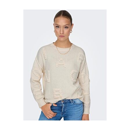 Only Kadın Harf Desenli Kazak - 15301734