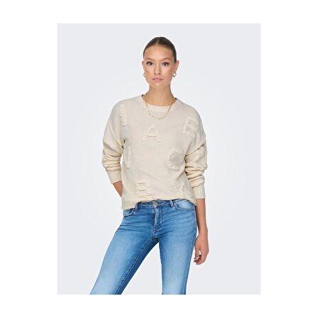 Only Kadın Harf Desenli Kazak - 15301734