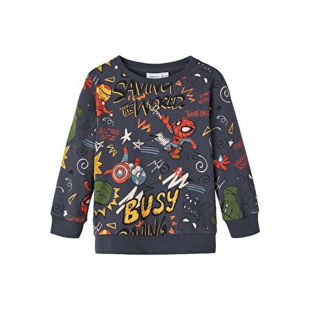 Name It Marvel Antrasit Erkek Çocuk Sweatshirt 13221166