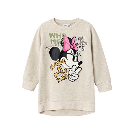 Name It Disney Bej Kız Çocuk Sweatshirt 13221139