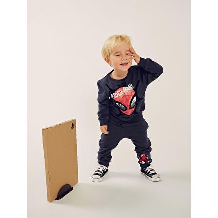 Name It Spiderman Antrasit Erkek Çocuk Sweatshirt 13221195
