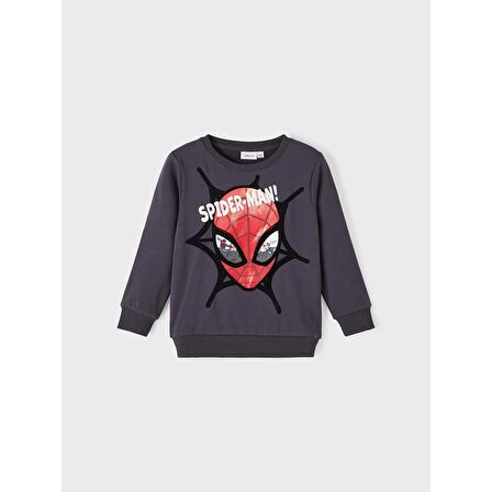 Name It Spiderman Antrasit Erkek Çocuk Sweatshirt 13221195