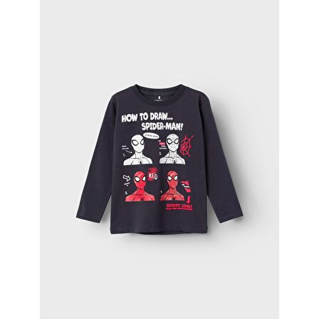 Name It Spiderman Antrasit Erkek Çocuk Sweatshirt 13221198