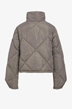 JJXX Jxunit Short Quilted Jacket Otw Kadın Kahverengi Mont 12236457-Brown