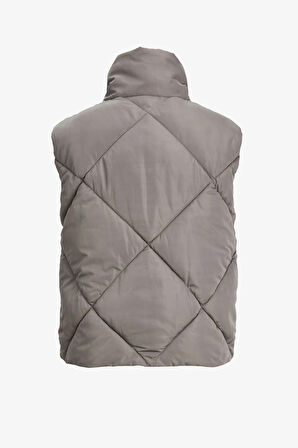 JJXX Jxhype Short Quilted Vest Otw Kadın Kahverengi Yelek 12236460-Brown