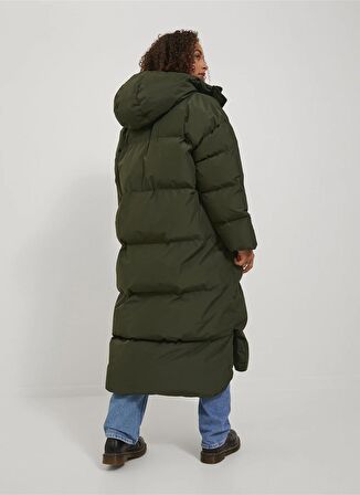 JJXX Koyu Yeşil Kadın Mont JXMISTY DOWN BLEND LONG PUFFER OTW