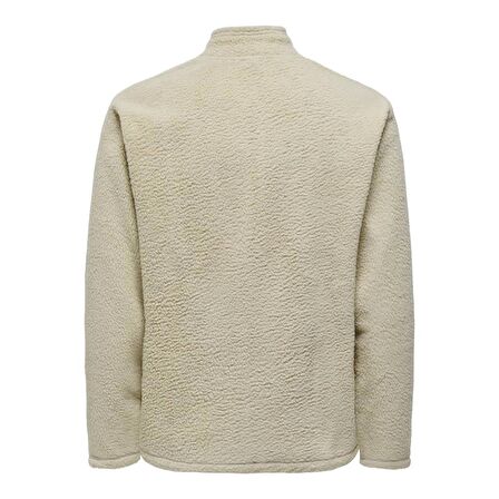 ONLY & SONS ONSERIC REG FLEECE FULL ZIP HIGH NECK 