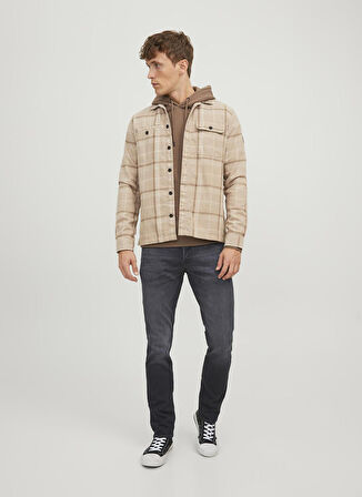 Jack & Jones Düşük Bel Slim Fit Siyah Erkek Denim Pantolon 12237316_JJIGLENN JJICON GE 842 I.K