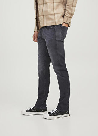 Jack & Jones Düşük Bel Slim Fit Siyah Erkek Denim Pantolon 12237316_JJIGLENN JJICON GE 842 I.K