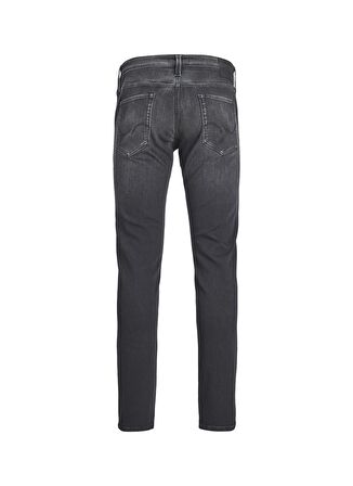 Jack & Jones Düşük Bel Slim Fit Siyah Erkek Denim Pantolon 12237316_JJIGLENN JJICON GE 842 I.K