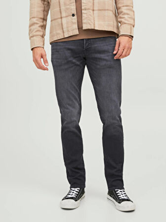 Jack & Jones Erkek Slim Siyah Kot Pantolon - 12237316