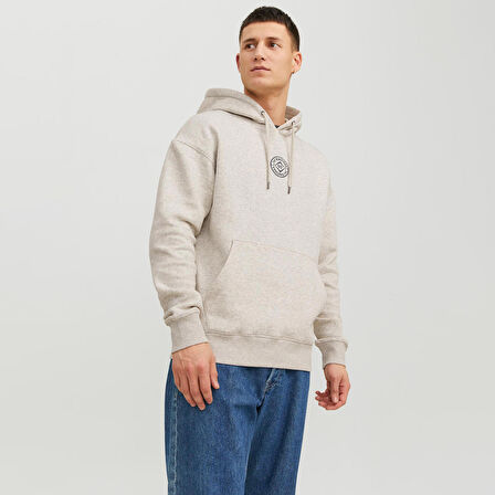 Jack & Jones Cosmo Erkek Bej Sweatshirt (12233979-WM)
