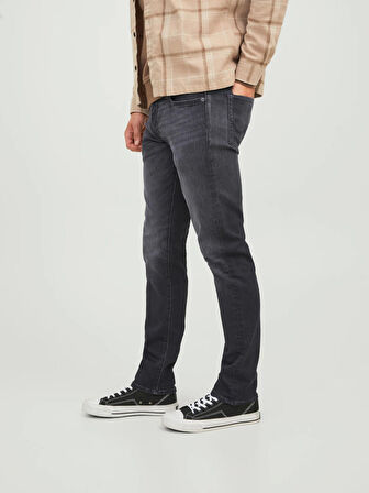 Jack & Jones Erkek Slim Siyah Kot Pantolon - 12237316