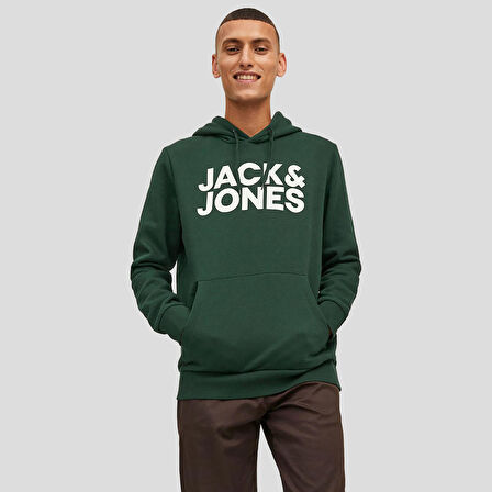 Jack & Jones Erkek Kapşonlu Sweatshirt 12152840