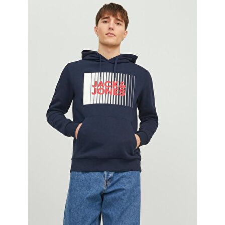 JJECORP LOGO SWEAT HOOD PLAY NOOS LACİVERT 