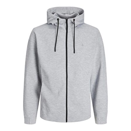 JACK&JONES JJEJAX SWEAT ZIP HOOD NOOS GRİ
