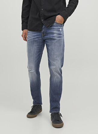 Jack & Jones Yüksek Bel Tapered Fit Erkek Denim Pantolon 12243678_JJIERIK JJORIGINAL GE 410