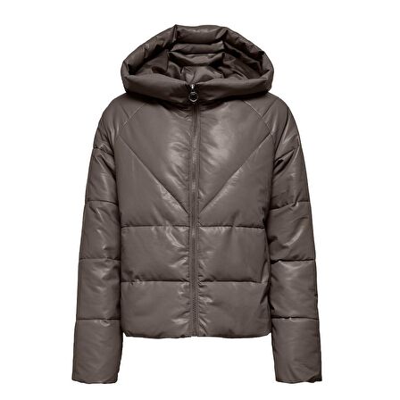 Only Onlnewanja Faux Leather Puffer Kadın Mont