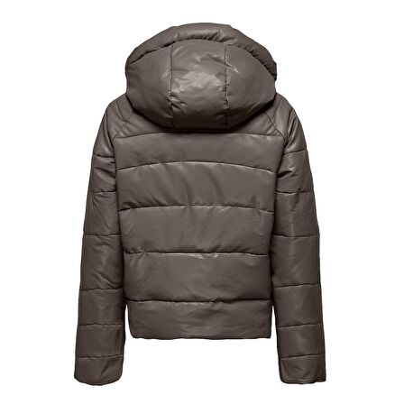 Only Onlnewanja Faux Leather Puffer Kadın Mont