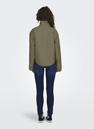 Only Yeşil Kadın Mont ONLSAGA QUILTED SHORT JACKET CC OTW