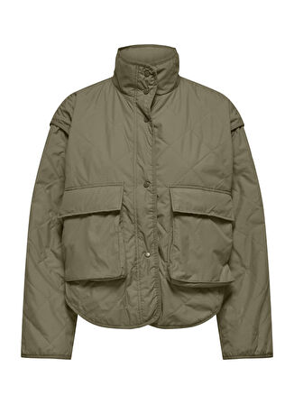 Only Yeşil Kadın Mont ONLSAGA QUILTED SHORT JACKET CC OTW
